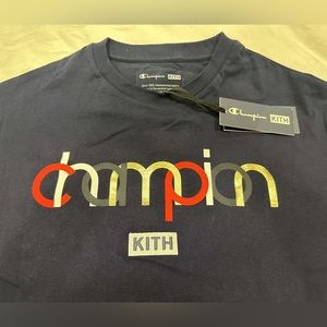 Kith X champion t shirt